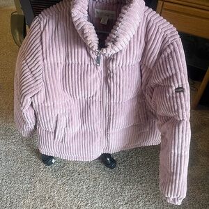 Koolaburra Light Pink Corduroy Puffer Jacket